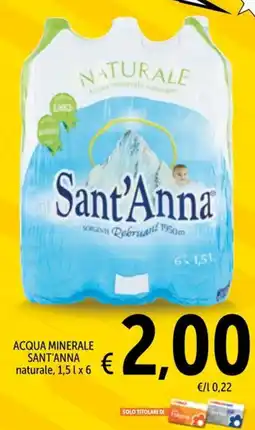 Spazio Conad Acqua minerale sant'anna naturale offerta
