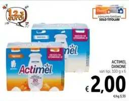 Spazio Conad Actimel DANONE offerta