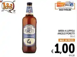 Spazio Conad Birra 4 luppoli ANGELO PORETTI offerta