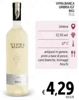 Spazio Conad Vipra bianca umbria IGT BIGI offerta