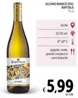 Spazio Conad Alcamo bianco DOC RAPITALÀ offerta