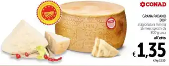Spazio Conad Grana padano DOP offerta