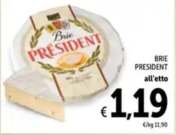 Spazio Conad Brie PRESIDENT offerta