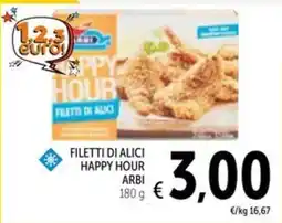 Spazio Conad Filetti di alici happy hour ARBI offerta