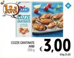 Spazio Conad Cozze gratinate ARBI offerta