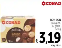 Spazio Conad BON BON vari gusti, 12 gelati offerta
