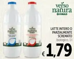 Spazio Conad Latte intero o parzialmente scremato verso natura CONAD offerta