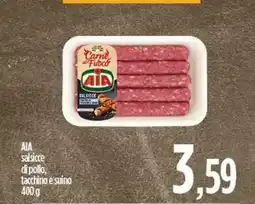 Ciro Amodio AIA salsicce di pollo, tacchino e suino offerta