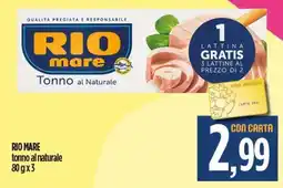 Ciro Amodio RIO MARE tonno al naturale offerta