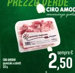 Ciro Amodio CIRO AMODIO guanciale a cubetti offerta