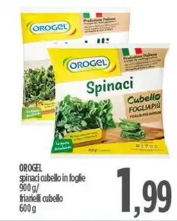 Ciro Amodio OROGEL spinaci cubello in foglie / friarielli cubello offerta
