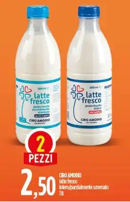 Ciro Amodio CIRO AMODIO latte fresco intero/parzialmente scremato offerta