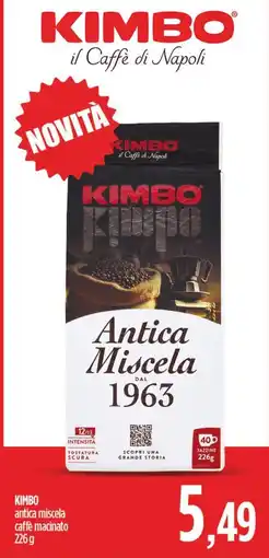 Ciro Amodio KIMBO antica miscela caffe macinato offerta