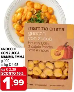 Iperal Gnocchi con zucca MAMMA EMMA offerta