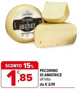 Iperal Pecorino di amatrice offerta