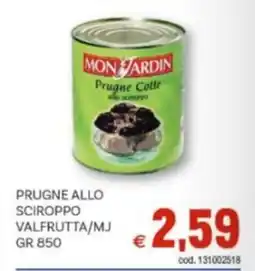 Vivo Supermercati Prugne allo sciroppo valfrutta/mj offerta