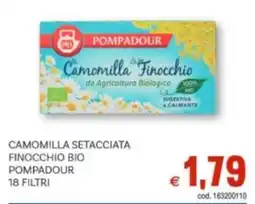Vivo Supermercati Camomilla setacciata finocchio bio pompadour 18 filtri offerta