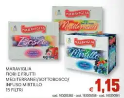 Vivo Supermercati Maraviglia fiori e frutti mediterranei/sottobosco/ infuso mirtillo 15 filtri offerta