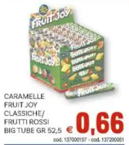 Vivo Supermercati Caramelle fruit joy classiche/ frutti rossi big tube offerta