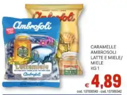 Vivo Supermercati Caramelle ambrosoli latte e miele/ miele offerta
