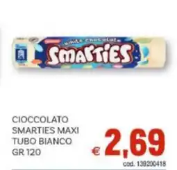Vivo Supermercati Cioccolato smarties maxi tubo bianco offerta