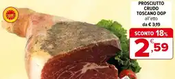 Iperal Prosciutto crudo toscano DOP offerta