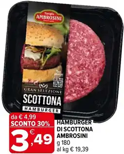 Iperal Hamburger di scottona AMBROSINI offerta