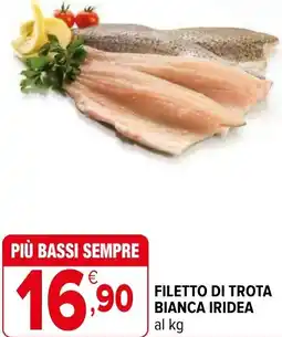 Iperal Filetto di trota bianca iridea offerta