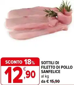 Iperal Sottili di filetto di pollo sanfelice offerta