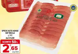 Iperal Speck alto adige igp RECLA offerta