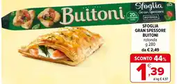 Iperal Sfoglia gran spessore BUITONI offerta