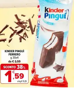 Iperal Kinder pinguì ferrero offerta