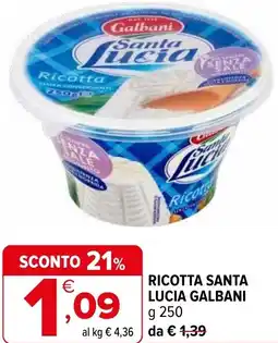 Iperal Ricotta santa lucia GALBANI offerta