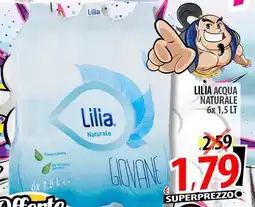 Il Genio Supermercato Lilia acqua naturale offerta