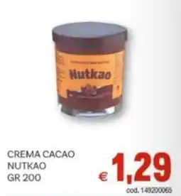 Vivo Supermercati Crema cacao NUTKAO offerta