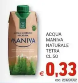 Vivo Supermercati Acqua maniva naturale tetra offerta