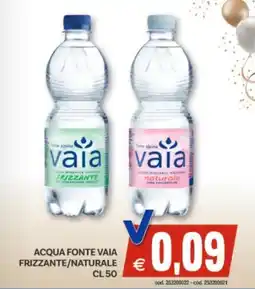 Vivo Supermercati Acqua fonte vaia frizzante/naturale offerta