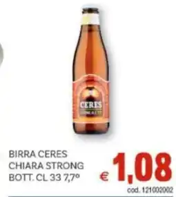 Vivo Supermercati Birra ceres chiara strong bott. 7,7° offerta