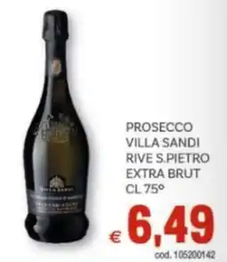 Vivo Supermercati Prosecco villa sandi rive s.pietro extra brut offerta