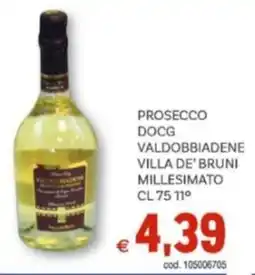 Vivo Supermercati Prosecco DOCG valdobbiadene villa de' bruni millesimato offerta