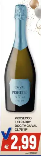 Vivo Supermercati Prosecco extradry DOC tv ca'val 11° offerta
