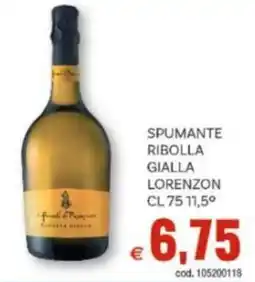 Vivo Supermercati Spumante ribolla gialla LORENZON 11,5º offerta
