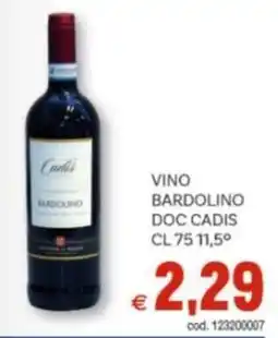 Vivo Supermercati Vino bardolino DOC cadis 11,5° offerta