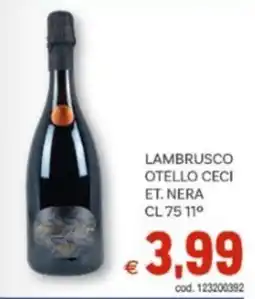 Vivo Supermercati Lambrusco otello ceci et. nera 11° offerta