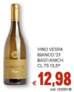 Vivo Supermercati Vino vespa bianco '21 bastianich 13,5° offerta
