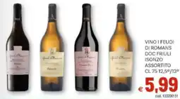Vivo Supermercati Vino i feudi di romans DOC friuli isonzo assortito 12,5°/13° offerta