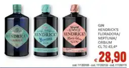 Vivo Supermercati Gin hendrick's floradora/ neptunia/ orbium offerta