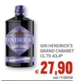 Vivo Supermercati Gin hendrick's grand cabaret 43,4° offerta