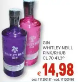 Vivo Supermercati Gin whitley neill pink/rhub offerta
