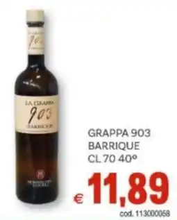 Vivo Supermercati Grappa 903 BARRIQUE offerta